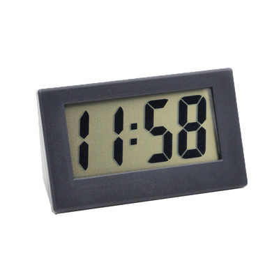 Mini kis digitális autós asztali óra mérő Mini digitális LCD kijelző Utazási elektronikus óra Otthoni irodai asztali óra