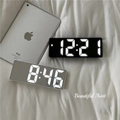 Ceas cu LED Ceasuri cu alarmă digitale de noptieră Masă de birou Ceas digital electronic Ceas de birou Ceas de birou Amânare Ceas cu trezire Ceas cu alarmă