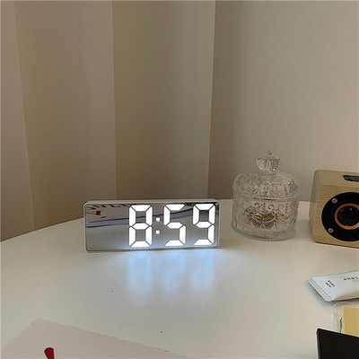 Ceas cu LED Ceasuri cu alarmă digitale de noptieră Masă de birou Ceas digital electronic Ceas de birou Ceas de birou Amânare Ceas cu trezire Ceas cu alarmă