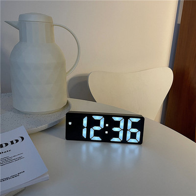 Ceas cu LED Ceasuri cu alarmă digitale de noptieră Masă de birou Ceas digital electronic Ceas de birou Ceas de birou Amânare Ceas cu trezire Ceas cu alarmă