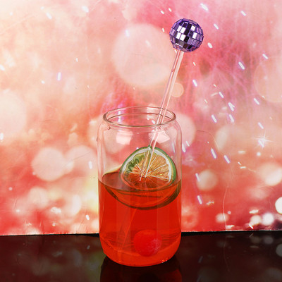 1kom disko kuglice za miješanje, mješalice za koktele, plastične štapiće s okruglim vrhom, mješalice za napitke od kave za dom, bar, kavanu