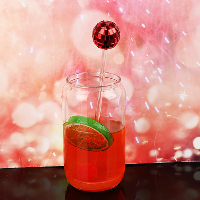 1kom disko kuglice za miješanje, mješalice za koktele, plastične štapiće s okruglim vrhom, mješalice za napitke od kave za dom, bar, kavanu