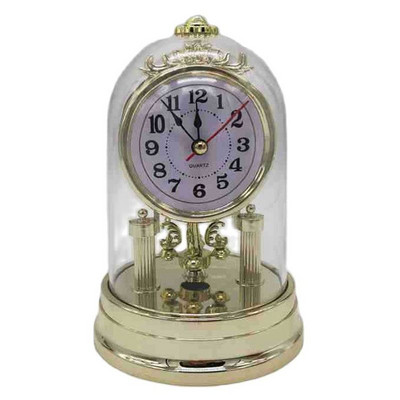 Часовник с без звук в европейски стил Ретро будилници Хронометър Настолен часовник за всекидневна Офис Десктоп Декорация Часовник Часовник Подаръци