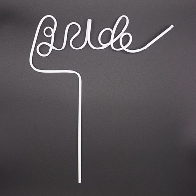 Smiješno kreativno 3D slovo Tubularis Dekoracije za zabave Preslatke unikatne slamke Potrepštine za svadbenu večeru na veliko