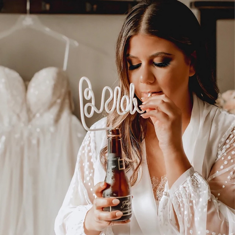 Smiješno kreativno 3D slovo Tubularis Dekoracije za zabave Preslatke unikatne slamke Potrepštine za svadbenu večeru na veliko