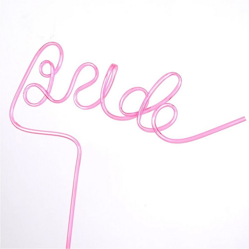 Smiješno kreativno 3D slovo Tubularis Dekoracije za zabave Preslatke unikatne slamke Potrepštine za svadbenu večeru na veliko