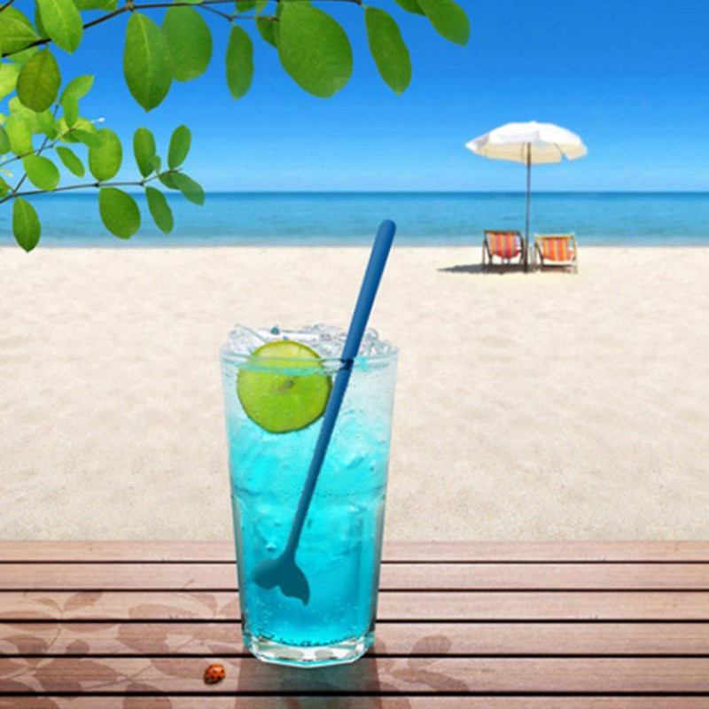 6 tk / komplekt kohvisegaja segamisvarras, pleekimist takistav segamisvarras pika käepidemega vaalasaba kujuga segamisvarras kaasaskantav segamisvarras