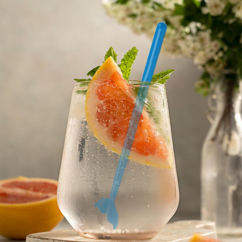 6 tk / komplekt kohvisegaja segamisvarras, pleekimist takistav segamisvarras pika käepidemega vaalasaba kujuga segamisvarras kaasaskantav segamisvarras