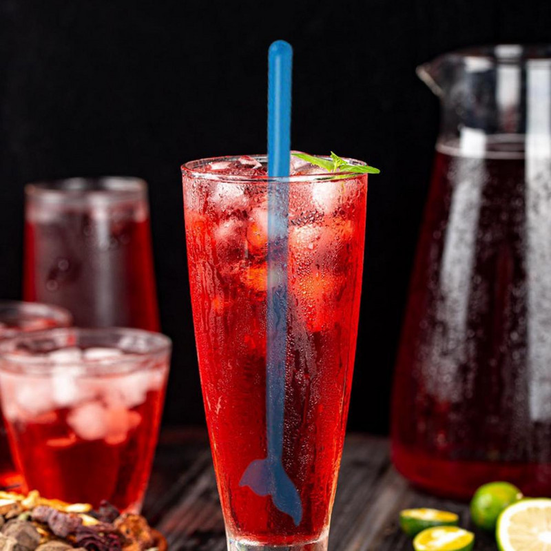 6 tk / komplekt kohvisegaja segamisvarras, pleekimist takistav segamisvarras pika käepidemega vaalasaba kujuga segamisvarras kaasaskantav segamisvarras