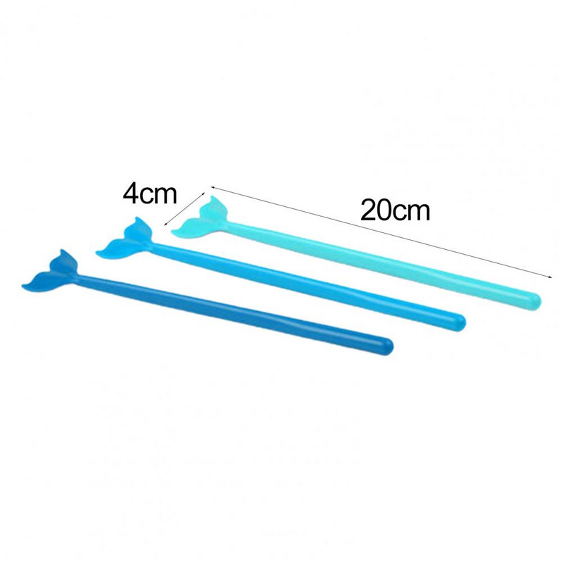 6 tk / komplekt kohvisegaja segamisvarras, pleekimist takistav segamisvarras pika käepidemega vaalasaba kujuga segamisvarras kaasaskantav segamisvarras