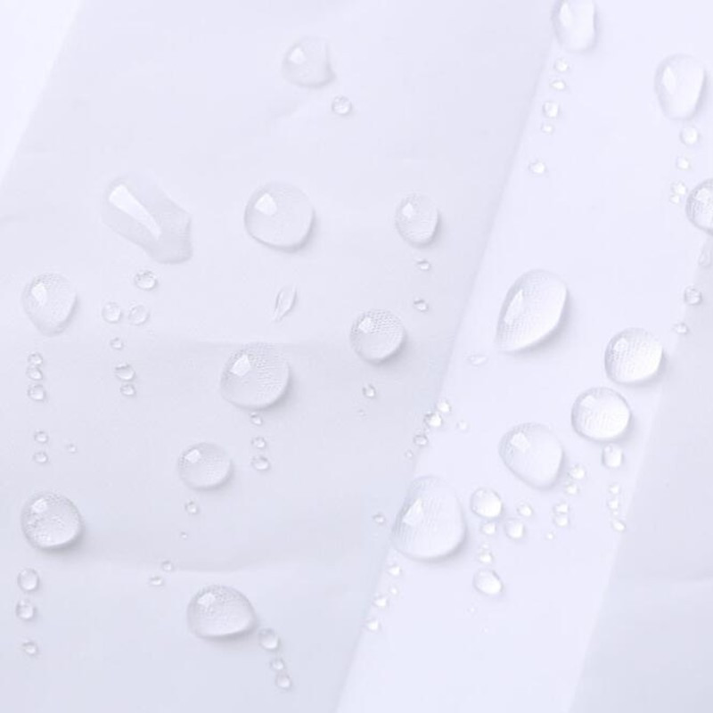 Plastikinės PEVA vandeniui atsparios dušo užuolaidos, skaidrios baltos spalvos vonios užuolaidos Prabangios vonios užuolaidos
