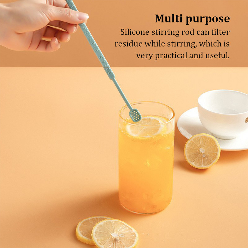 Maisīšanas nūja Silikona Kafijas Maisītājs Kafejnīca Bārs Festivāls Restorāns Virtuve Rokas sīkrīki Maisīšanas stienis Tumši zils
