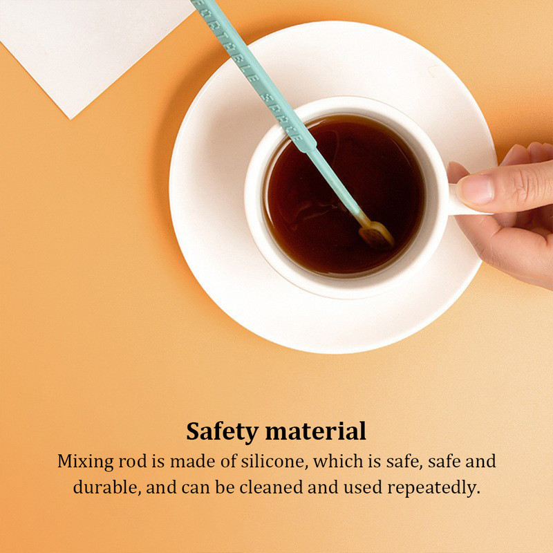 Maisīšanas nūja Silikona Kafijas Maisītājs Kafejnīca Bārs Festivāls Restorāns Virtuve Rokas sīkrīki Maisīšanas stienis Tumši zils