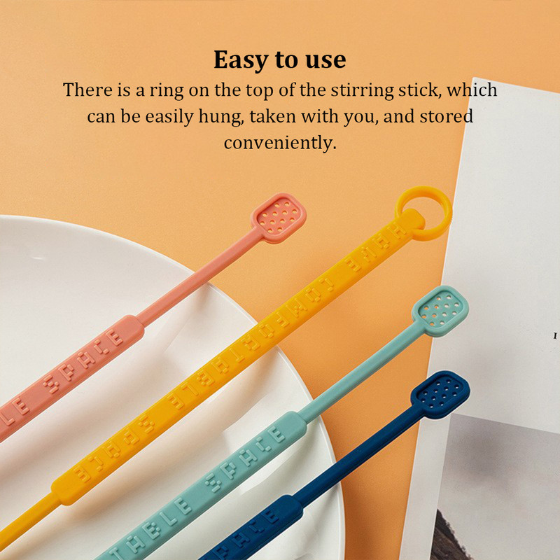 Maisīšanas nūja Silikona Kafijas Maisītājs Kafejnīca Bārs Festivāls Restorāns Virtuve Rokas sīkrīki Maisīšanas stienis Tumši zils