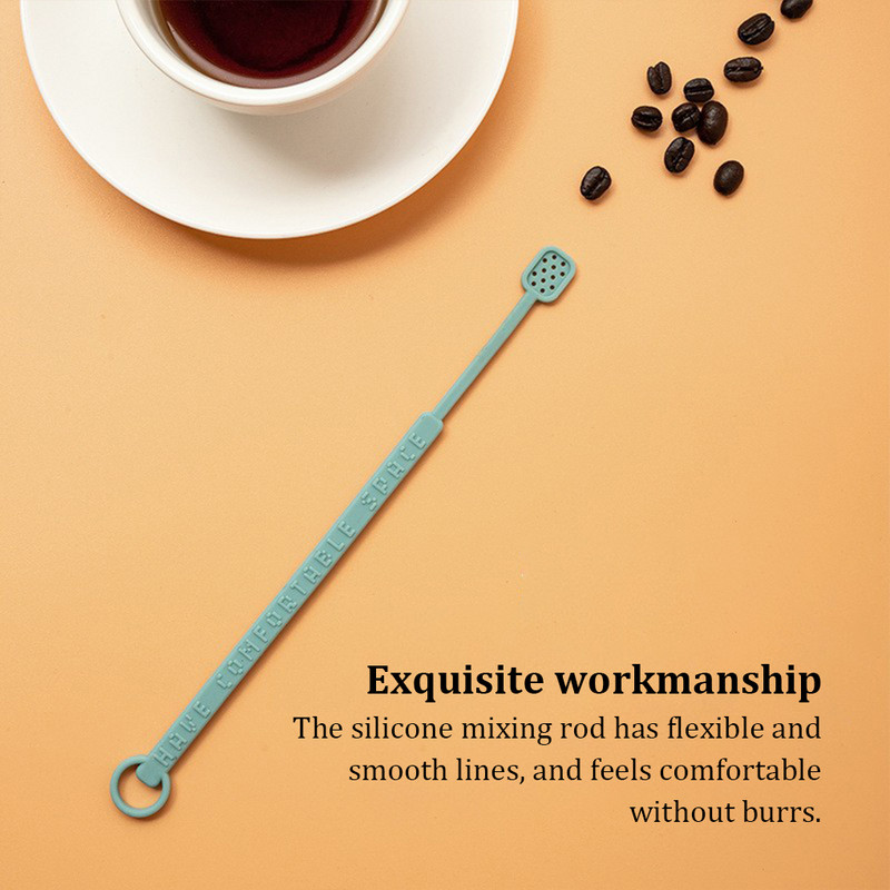 Maisīšanas nūja Silikona Kafijas Maisītājs Kafejnīca Bārs Festivāls Restorāns Virtuve Rokas sīkrīki Maisīšanas stienis Tumši zils