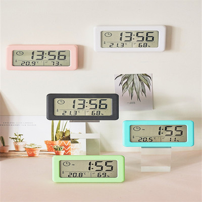 Ψηφιακό ρολόι LED Ηλεκτρονικό ψηφιακό ξυπνητήρι Επιτραπέζιο ρολόι για οπίσθιο φωτισμό οικιακού γραφείου Αναβολή δεδομένων Ημερολόγιο Επιτραπέζια ρολόγια
