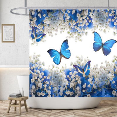 Cute Dinosaur Funny Κουρτίνα μπάνιου Αδιάβροχη Γάτα Πράσινα Φύλλα Ύφασμα Παστέλ Κουρτίνες Πόρτας Τουαλέτας Μοντέρνα Μαρμάρινα Cortina