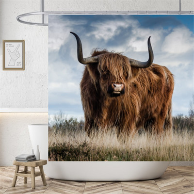 Cute Dinosaur Funny Κουρτίνα μπάνιου Αδιάβροχη Γάτα Πράσινα Φύλλα Ύφασμα Παστέλ Κουρτίνες Πόρτας Τουαλέτας Μοντέρνα Μαρμάρινα Cortina