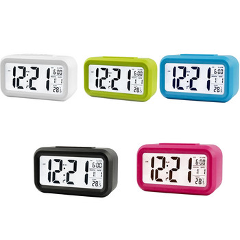 Ηλεκτρικό επιτραπέζιο ρολόι Ηλεκτρονικό ξυπνητήρι Ψηφιακό ρολόι με μεγάλη οθόνη LED Επιτραπέζιο ρολόι Ώρα Ημερολόγιο Επιτραπέζιο ρολόι