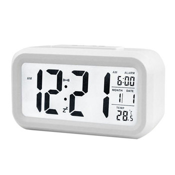 Ηλεκτρικό επιτραπέζιο ρολόι Ηλεκτρονικό ξυπνητήρι Ψηφιακό ρολόι με μεγάλη οθόνη LED Επιτραπέζιο ρολόι Ώρα Ημερολόγιο Επιτραπέζιο ρολόι