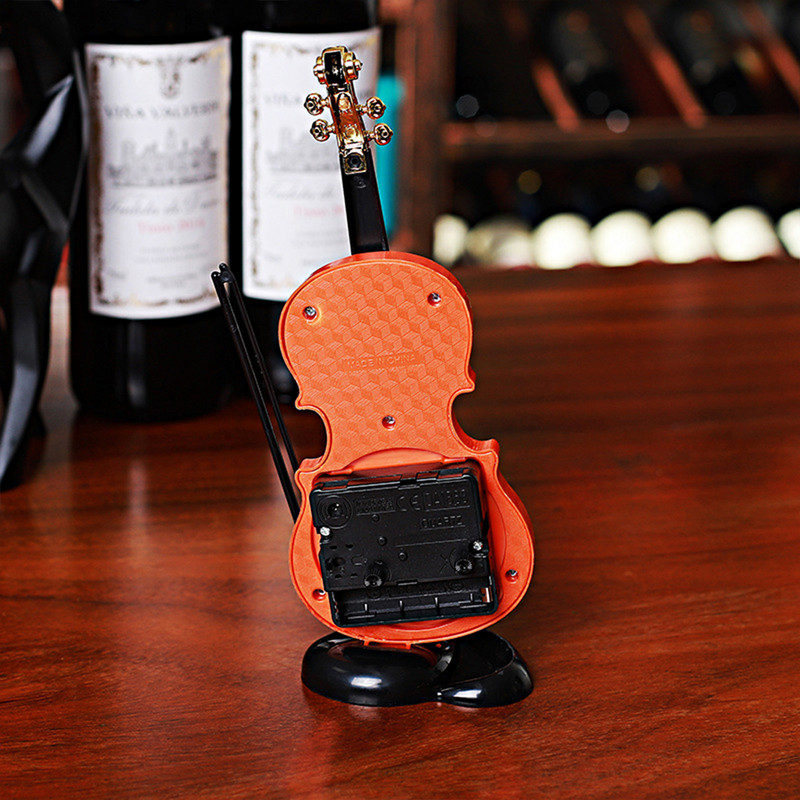 Simulācija Vijole Radoša Mode Vienkāršs Modinātājs Mūzikas Instrumenta Forma Karikatūra Darbvirsmas Dzīvojamās istabas Plastmasas Rotājumi