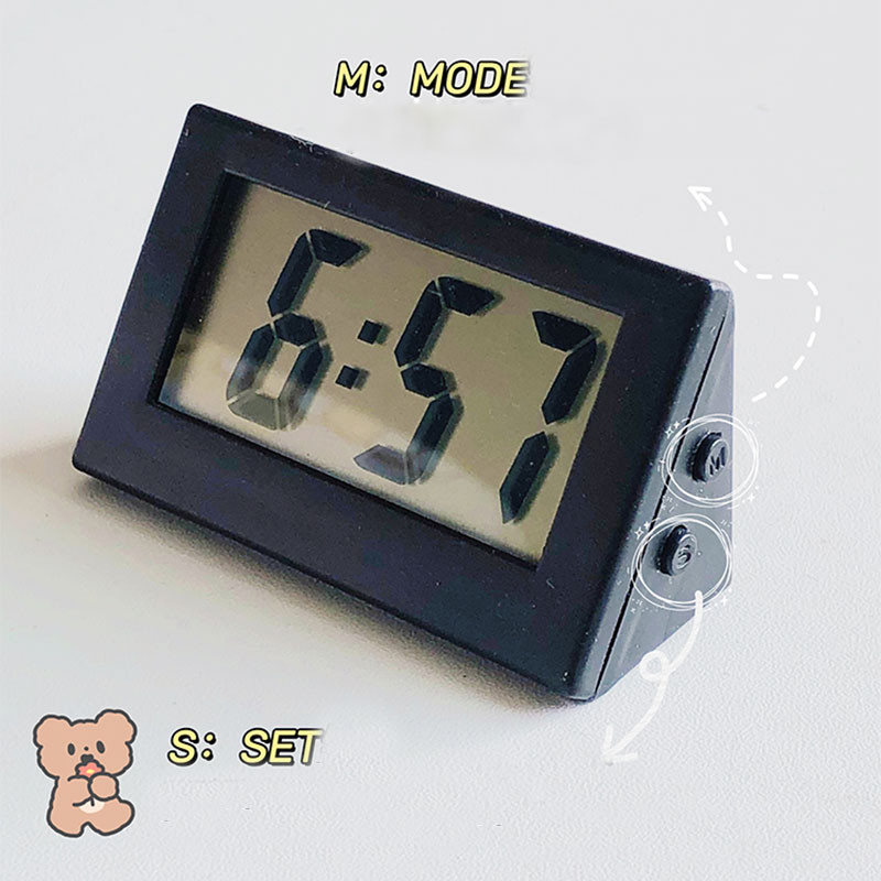 Slatki mini stolni sat Stolni stolni sat Studentski prijenosni elektronički sat Jednostavan stolni sat Stolni digitalni elektronički sat