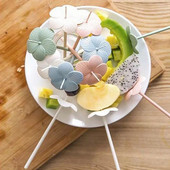 10 kom Fruit Picks Food Grade Kreativni oblik Glatki rub Višenamjenska dekorativna plastična Bento kutija za ručak Vilice za voće