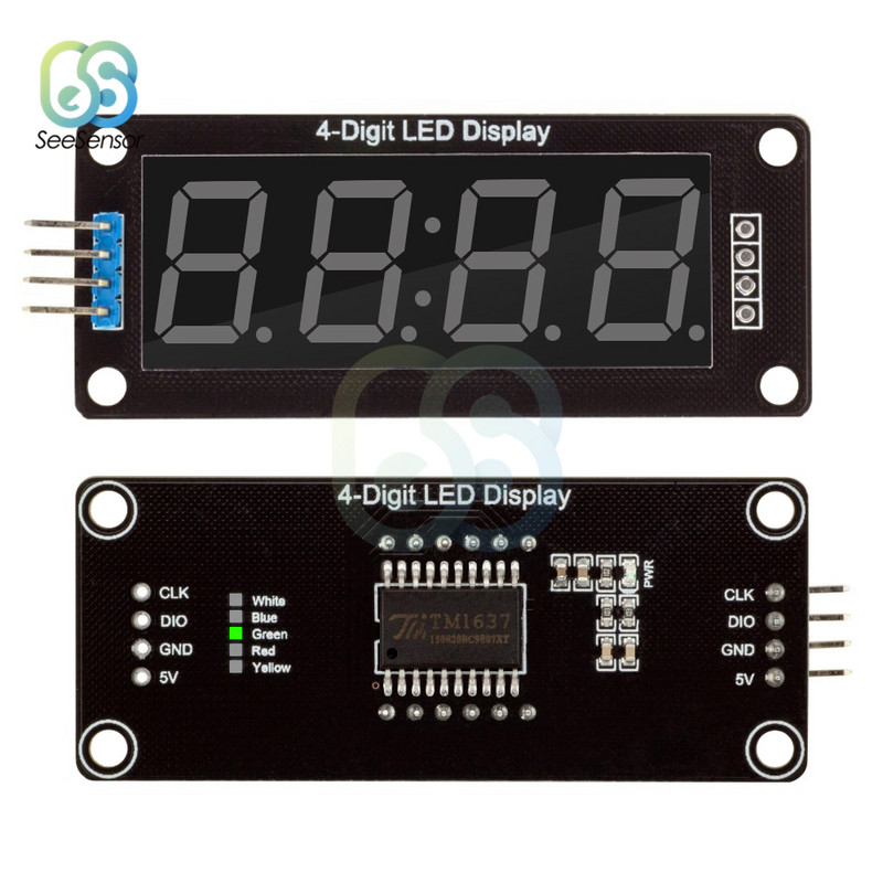 TM1637 0,56" 0,56 inča 4-znamenkasti digitalni sat LED zaslonska cijev 7 segmenata LED sat modul s dvostrukim točkama za Arduino