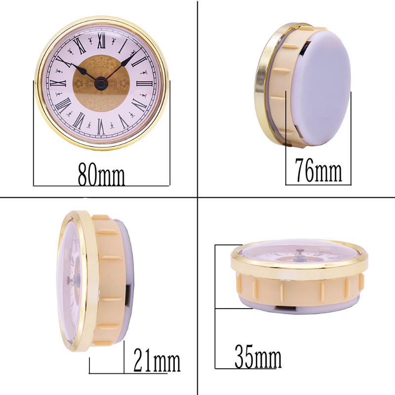 Promjer 80 mm Okrugli sat s umetnutim zvonom, rukotvorina, umetnuta kvarcna glava zvona Jezgra zvona