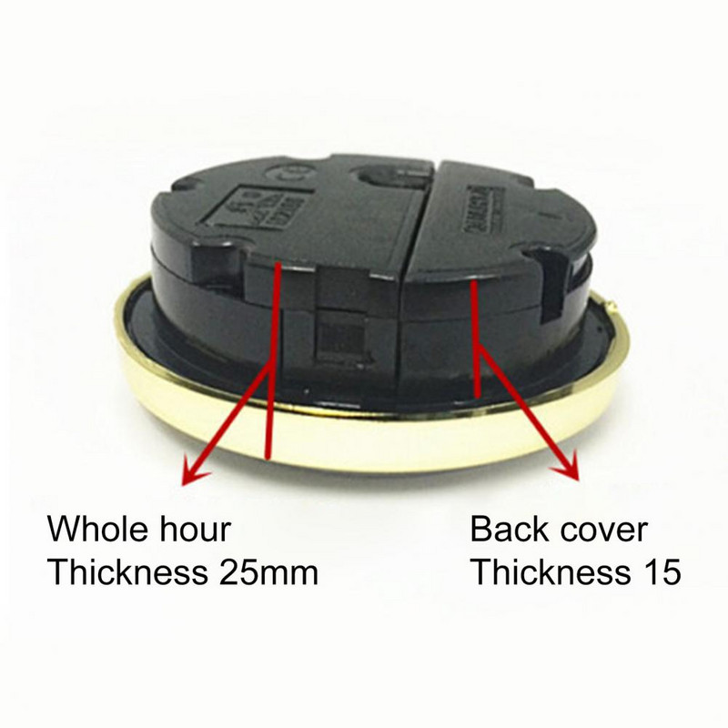 1 komplekts, ieliktnis kvarca pulkstenis, pievilcīgs, augstas izturības plastmasas mini kvarca pulksteņa piederumi mājām