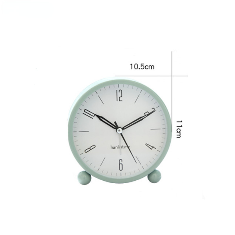 Radošs Modinātājs Kluss Gaismas Pulkstenis pie gultas Mode Moderns Minimālisma Metāla Guļamistabas Maza Pulksteņa Galda dekors 스피커