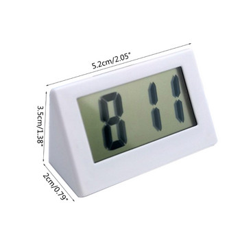 A0NA Mini for TRIANGLE for TIME Clock Μικρά ψηφιακά ρολόγια Διακόσμηση επιτραπέζιου υπολογιστή για το σπίτι Παιδικό δωμάτιο Διακοσμητικό κρεβάτι