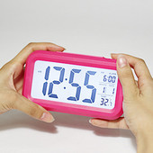 Liels LED aizmugurgaismojuma displeja pulkstenis Digitālais modinātājs Elektroniskais pulkstenis Temperatūra mājas biroja ceļojumu darbvirsmas dekorēšanai