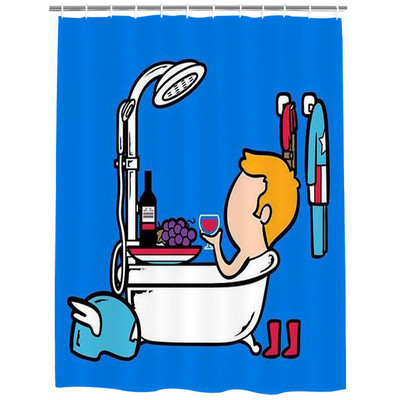 Jauna karikatūra Super dušas aizkari Vannas istabas ūdensnecaurlaidīgi dušas aizkari cukura galvaskausa audums dušas aizkari ūdensizturīgi aizkari