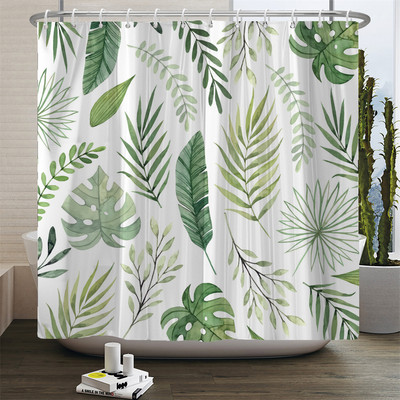 Perdeau de duș cu flori cu imprimare florală lalele, țesătură din poliester, perdea de baie cu cârlige, perdea decorativă 180x180cm