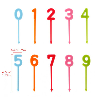 10gab/komplekts Mini iesmi Jauki multfilmas Eyes Kawaii Pusdienas Bento Box Ēdiens Augļu cērtes Dakšu Sticks Bufete Sviestmaižu pildītāji Dekorācija