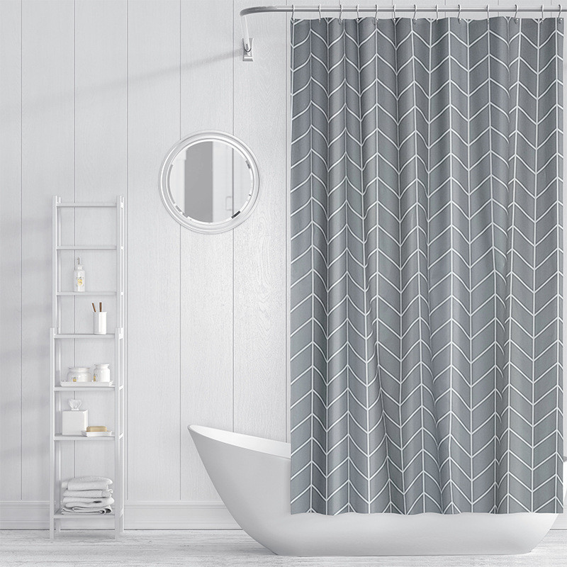 Dušikardinad Moodsas stiilis sinine ruuduline veekindel vannitoakardin PEVA vaheseinakardina hallituse vanniekraanid konksuga