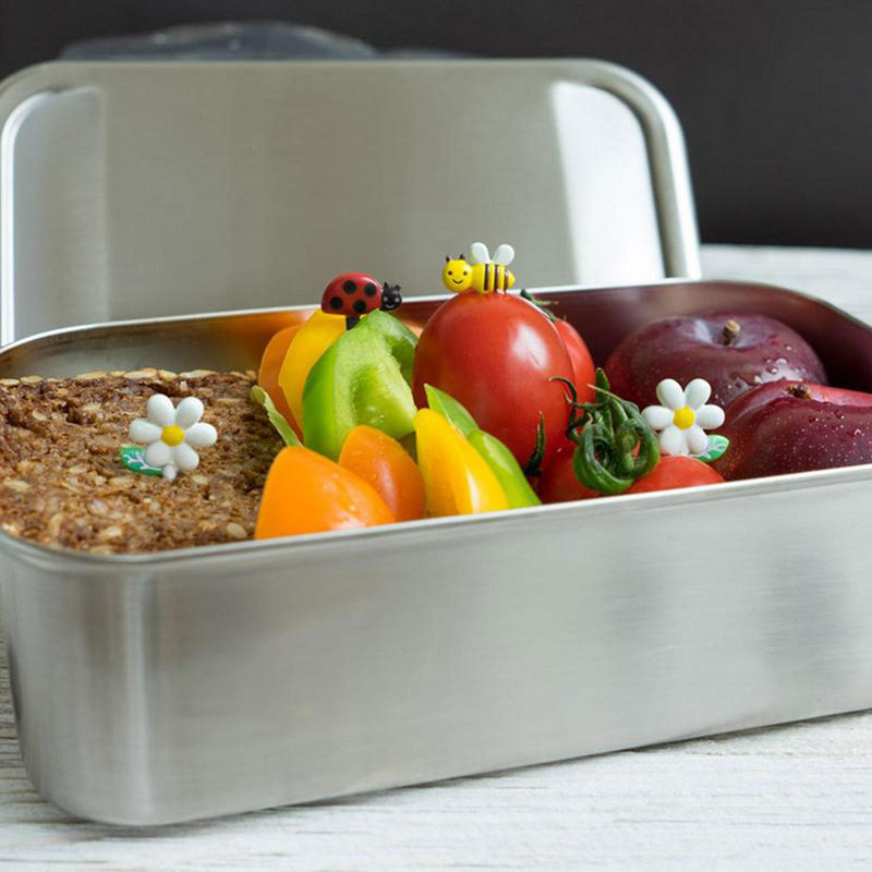 8 vnt / rinkinys Mini animacinis filmukas Panda Bičių gėlė Vaisių šakutė Vaikams Užkandžiai Desertas Tortas Desertas Vaikams Dantų krapštukas Pietūs Vakarėlio dekoras