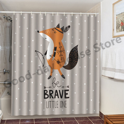 Smiješne zavjese za kupaonicu za tuširanje Slatki dinosaurusi za kadu Vodootporna mačja životinjska tkanina Pastelna vrata WC-a Perive zavjese Cortina kuke