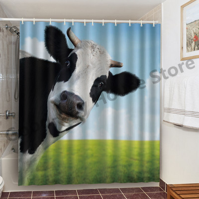 Smiješne zavjese za kupaonicu za tuširanje Slatki dinosaurusi za kadu Vodootporna mačja životinjska tkanina Pastelna vrata WC-a Perive zavjese Cortina kuke