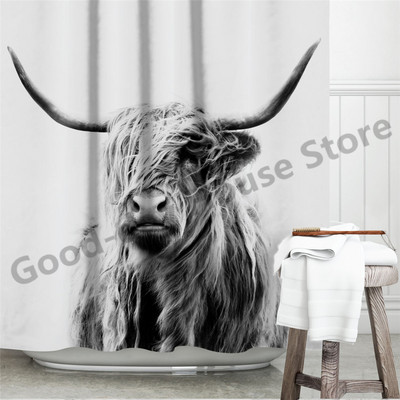 Smiješne zavjese za kupaonicu za tuširanje Slatki dinosaurusi za kadu Vodootporna mačja životinjska tkanina Pastelna vrata WC-a Perive zavjese Cortina kuke