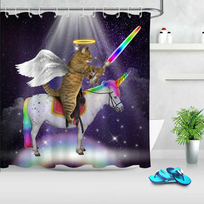 Ocean Životinja Hobotnica Kit Morska Kornjača Zavjese za tuširanje Kreativnost Dizajn Kupaonica Zavjesa za kadu Dekoracija kade Setovi tkanina s kukom