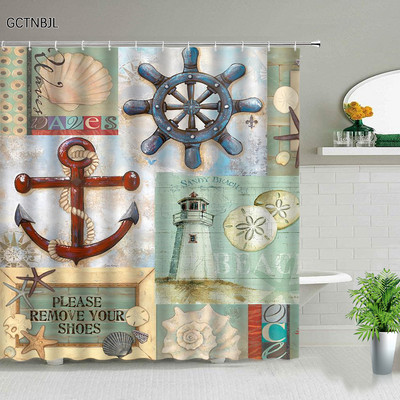 Ocean Životinja Hobotnica Kit Morska Kornjača Zavjese za tuširanje Kreativnost Dizajn Kupaonica Zavjesa za kadu Dekoracija kade Setovi tkanina s kukom