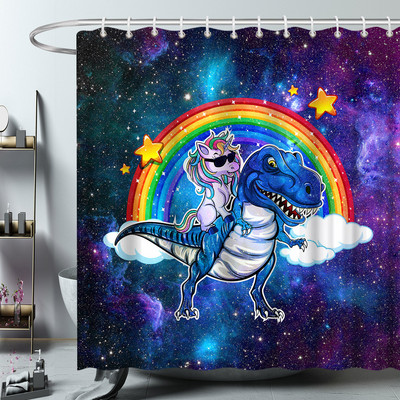 Ocean Životinja Hobotnica Kit Morska Kornjača Zavjese za tuširanje Kreativnost Dizajn Kupaonica Zavjesa za kadu Dekoracija kade Setovi tkanina s kukom