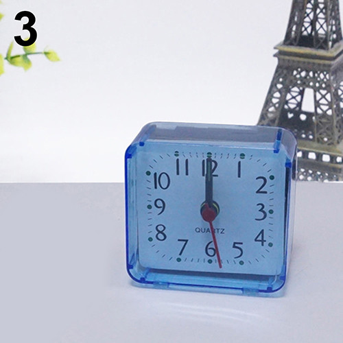 Äratuskell ruudukujuline väike voodi Kompaktne reisimine Kvarts-piiks äratuskell Armas kaasaskantav loominguline moodne tudengikell