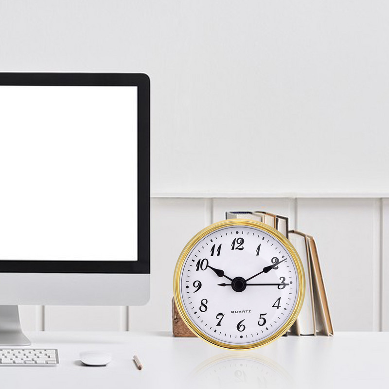 Promjer lica 80 MM Srebrni obruč Kvarcna glava sata za ugrađeni sat DIY stolni sat