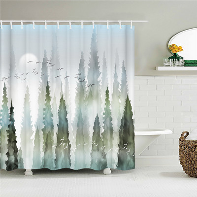 3D vannas istabas aizkari Krāsaini skaisti ziedi Apdruka Dušas aizkari Mājas apdare Ūdensizturīgs poliestera audums Vannas ekrāns