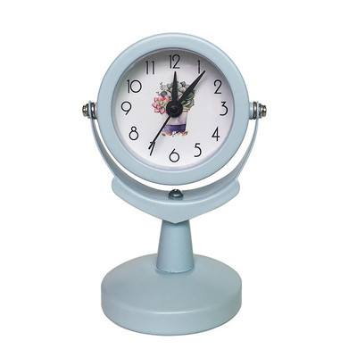 Retro stolni sat Okretni stolni sat Jednostavan slatki stil Kreativno uređenje doma Spavaća soba Studentski dom Sat uz noćni krevet