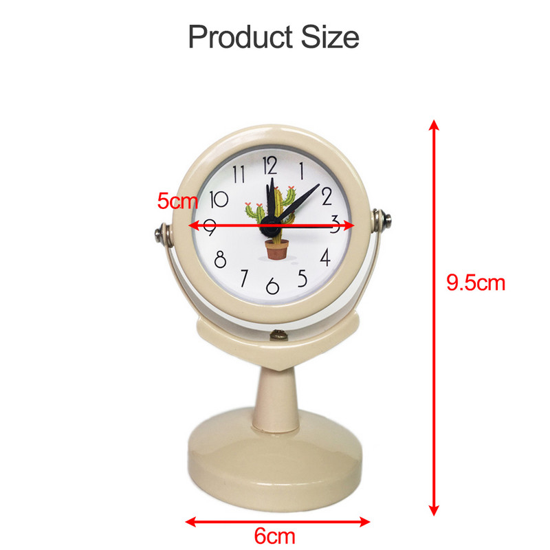 Retro stolni sat Okretni stolni sat Jednostavan slatki stil Kreativno uređenje doma Spavaća soba Studentski dom Sat uz noćni krevet