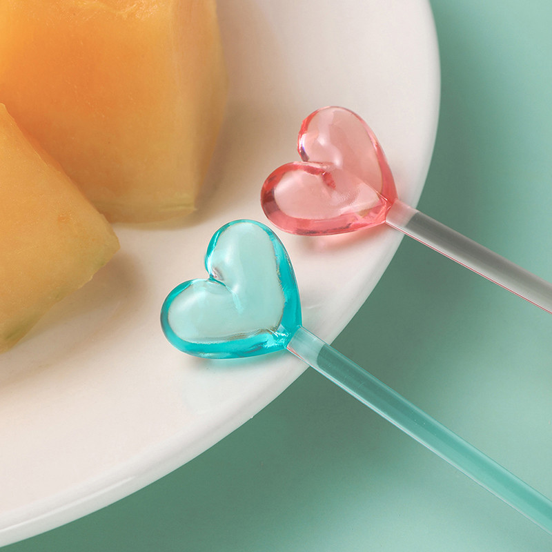 8/12 komada Kreativno dijamantno srce Vilica za voće Dječji užina Torta Desert Hrana Pijuk za voće Čačkalica Bento ručkovi Dekoracija za zabave